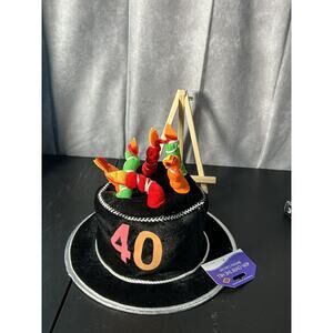 Birthday Party Candle Hat "Over The Hill" with Candles on Top